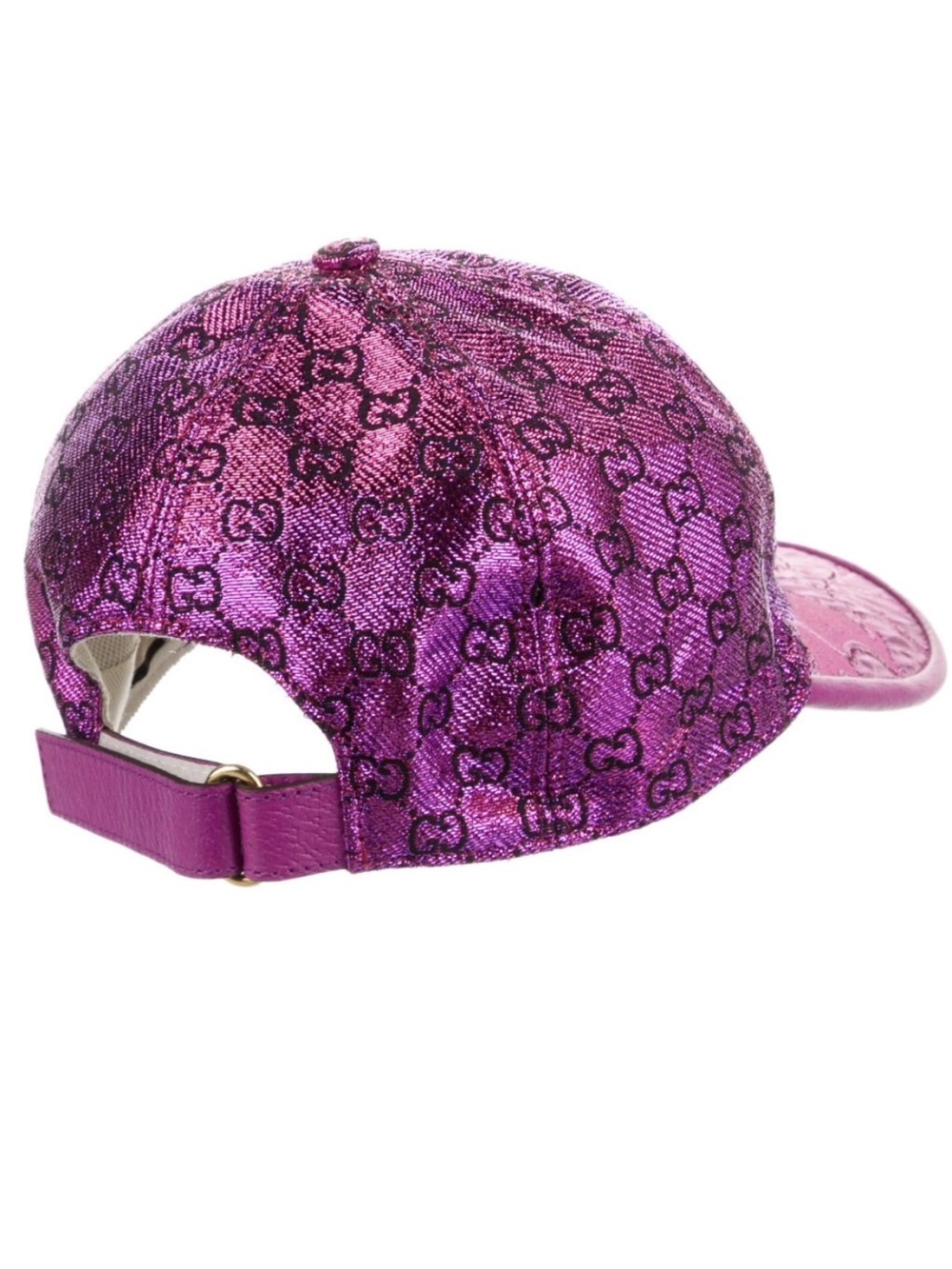 Authentic Gucci Metallic GG Logo Baseball Cap - Picture 2 of 9